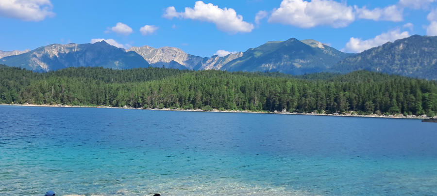 Bayern Eibsee Alpen Panorama